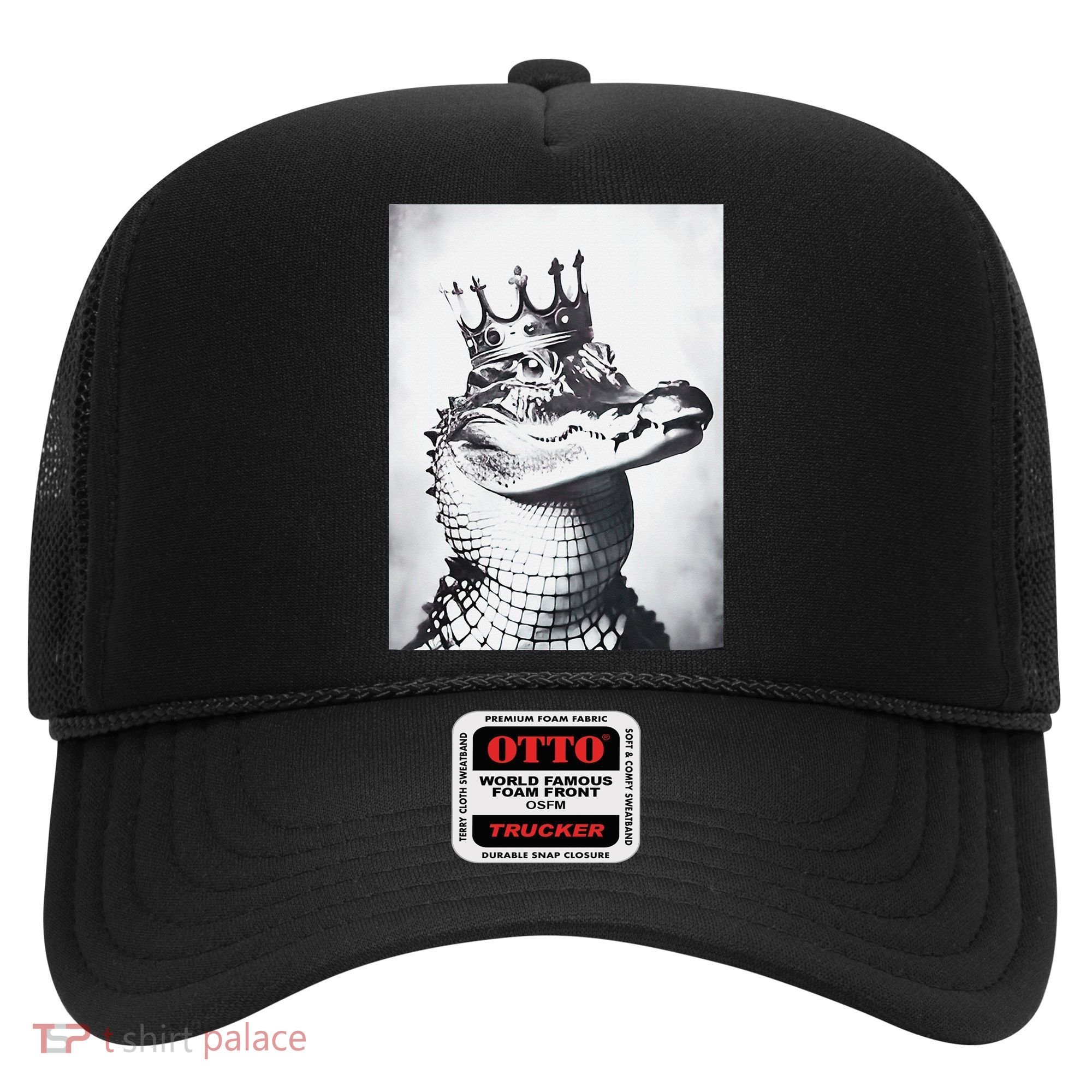 Alligator Royal Gator King  Crowned Crocodile Art Alligator Gift Hat