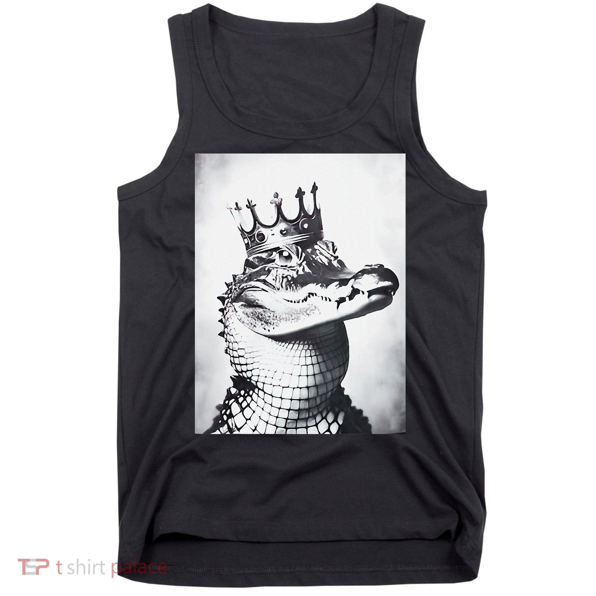 Alligator Royal Gator King  Crowned Crocodile Art Alligator Gift Tank Top