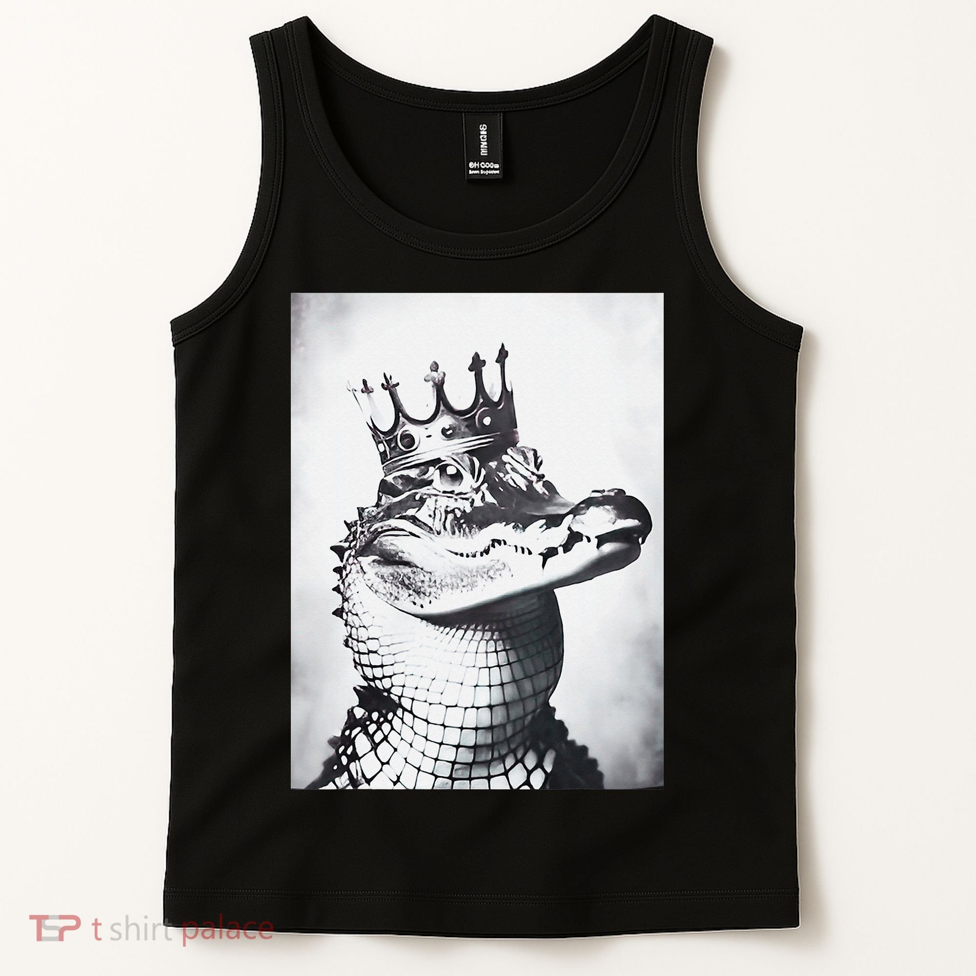 Alligator Royal Gator King  Crowned Crocodile Art Alligator Gift Tank Top