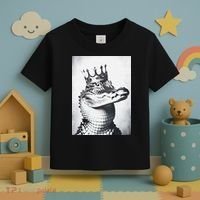 Alligator Royal Gator King  Crowned Crocodile Art Alligator Gift Toddler T-Shirt thumb 3