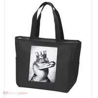 Alligator Royal Gator King  Crowned Crocodile Art Alligator Gift Tote Bag thumb 3