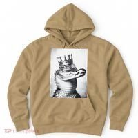Alligator Royal Gator King  Crowned Crocodile Art Alligator Gift Hoodie thumb 0