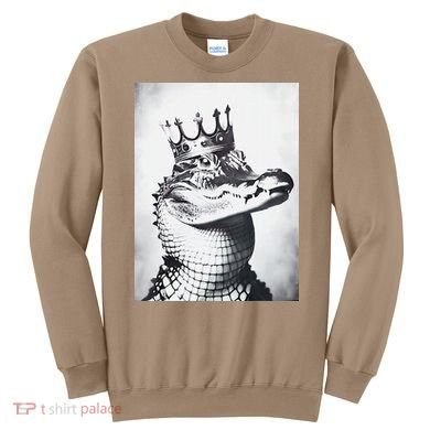 Alligator Royal Gator King  Crowned Crocodile Art Alligator Gift Sweatshirt