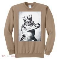 Alligator Royal Gator King  Crowned Crocodile Art Alligator Gift Sweatshirt thumb 0