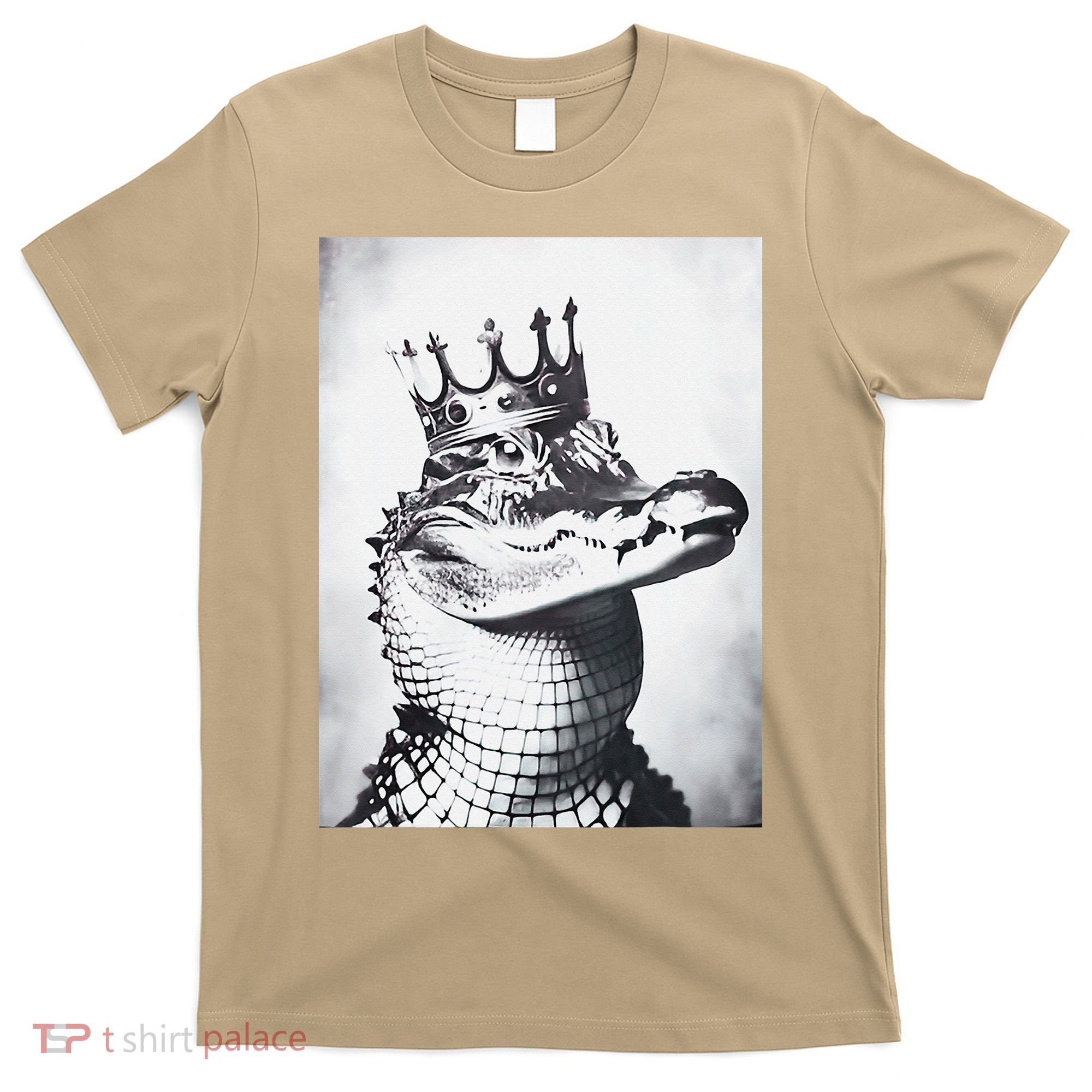 Alligator Royal Gator King  Crowned Crocodile Art Alligator Gift T-Shirt