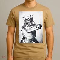 Alligator Royal Gator King  Crowned Crocodile Art Alligator Gift T-Shirt thumb 3
