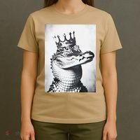 Alligator Royal Gator King  Crowned Crocodile Art Alligator Gift T-Shirt thumb 4