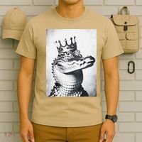 Alligator Royal Gator King  Crowned Crocodile Art Alligator Gift T-Shirt thumb 6