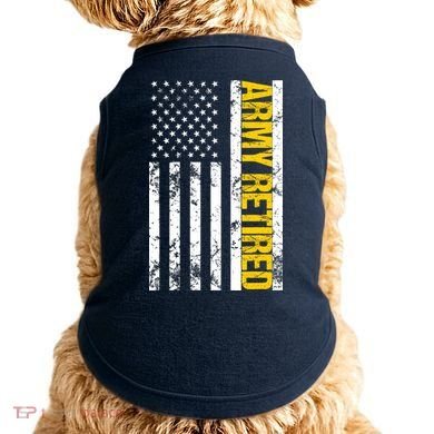 Army Retired Gift Military U.S. Army Retirement Doggie Tank