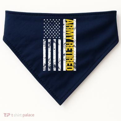 Army Retired Gift Military U.S. Army Retirement USA-Made Doggie Bandana
