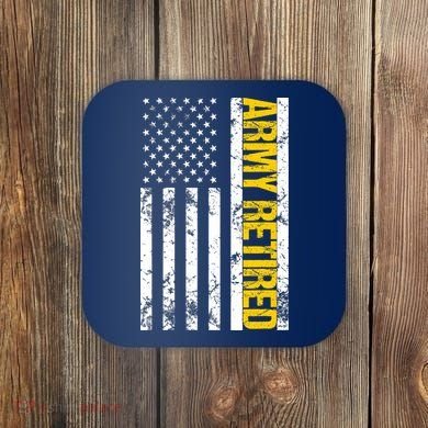 Army Retired Gift Military U.S. Army Retirement Coaster