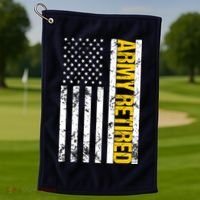 Army Retired Gift Military U.S. Army Retirement Golf Towel thumb 1