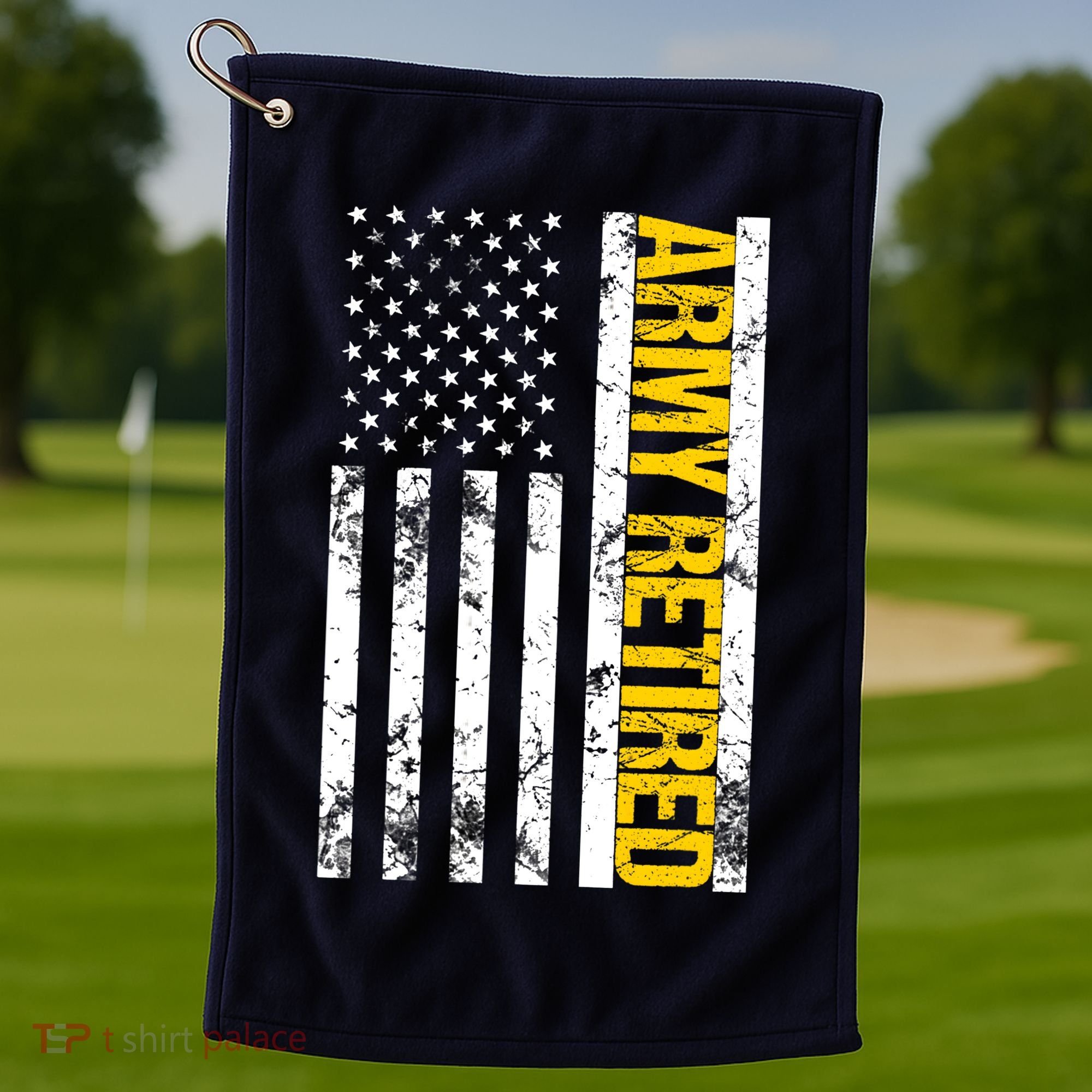 Army Retired Gift Military U.S. Army Retirement Golf Towel