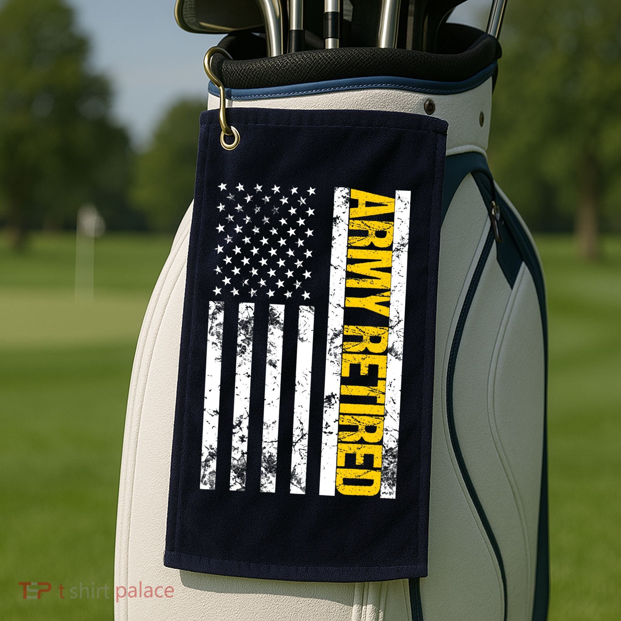 Army Retired Gift Military U.S. Army Retirement Golf Towel