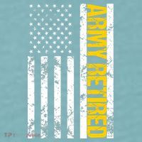 Army Retired Gift Military U.S. Army Retirement Sueded Cloud Jersey T-Shirt thumb 2