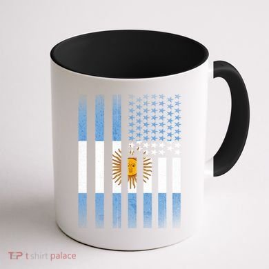 Argentina American Flag Coffee Mug back