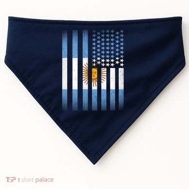 Argentina American Flag USA-Made Doggie Bandana