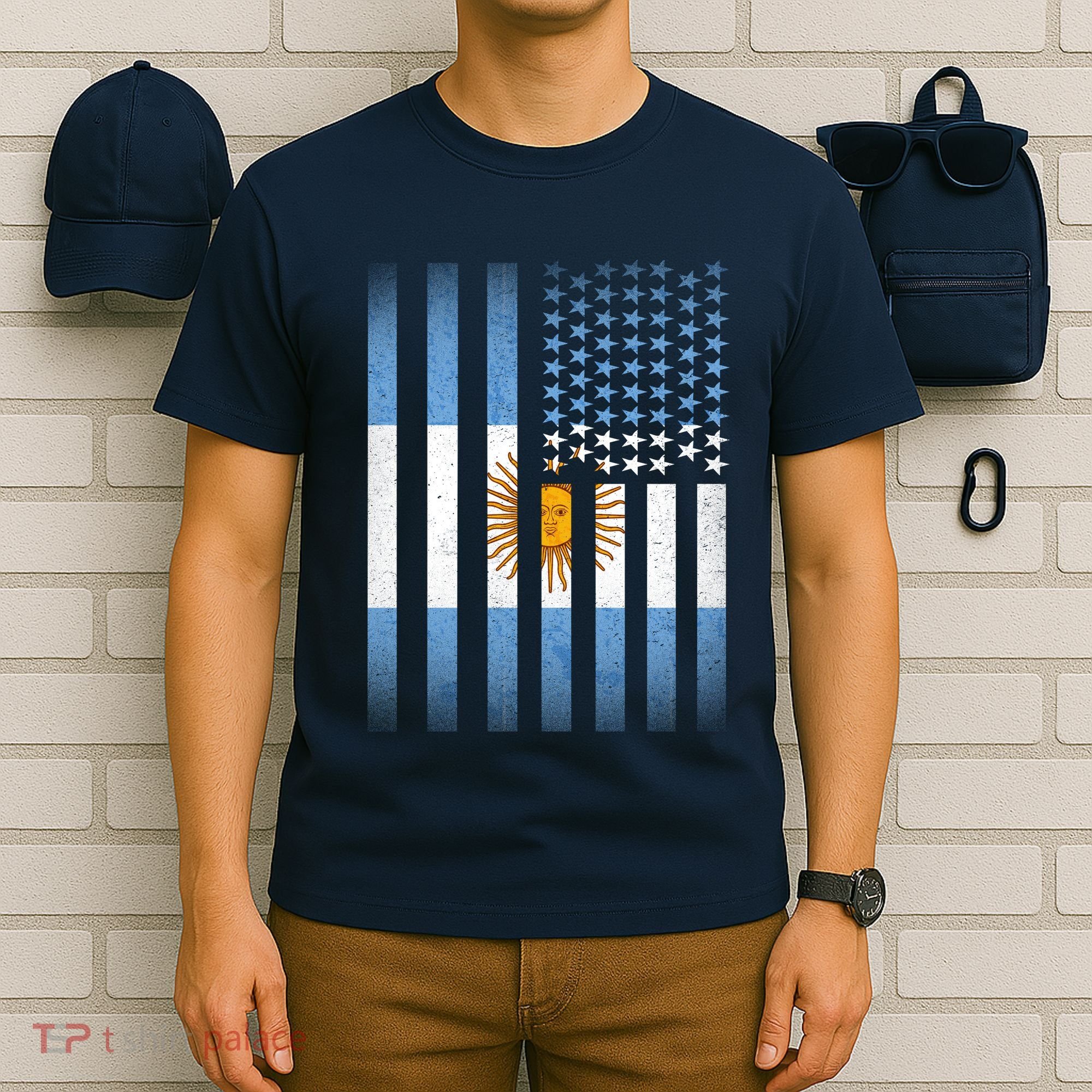 Argentina American Flag T-Shirt