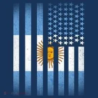 Argentina American Flag Bucket Hat thumb 4