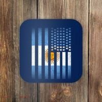 Argentina American Flag Coaster thumb 0