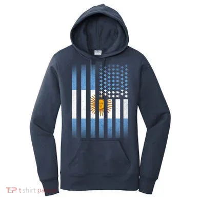 Argentina American Flag Women's Hoodie