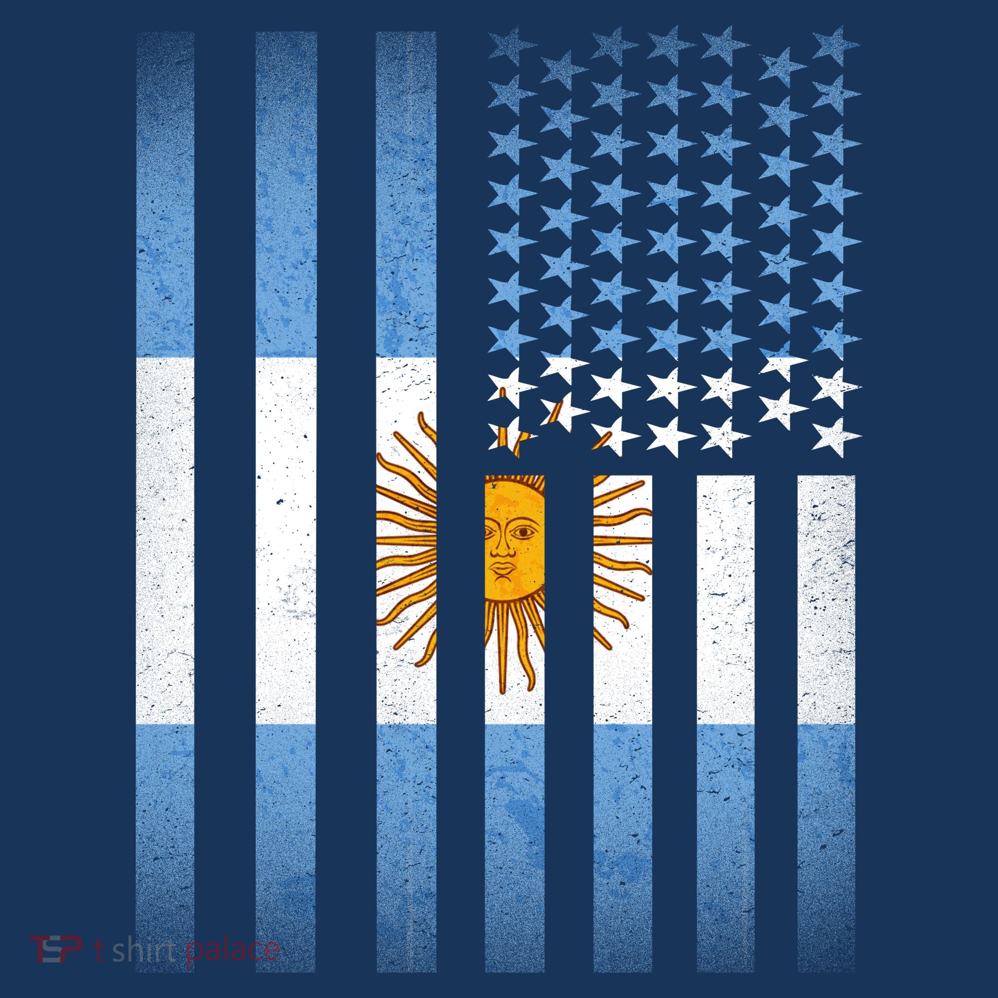 Argentina American Flag Women's Hoodie