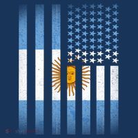 Argentina American Flag Hat thumb 2