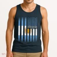 Argentina American Flag Tank Top thumb 3