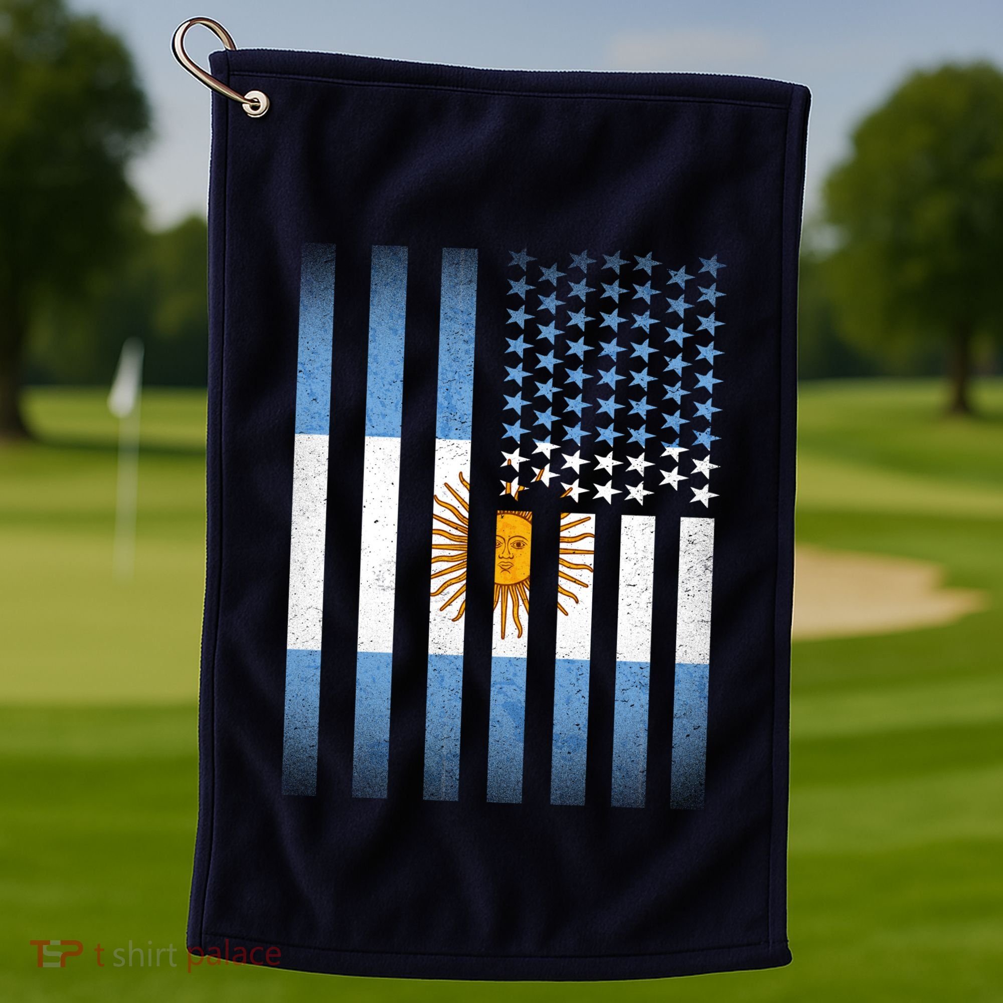 Argentina American Flag Golf Towel