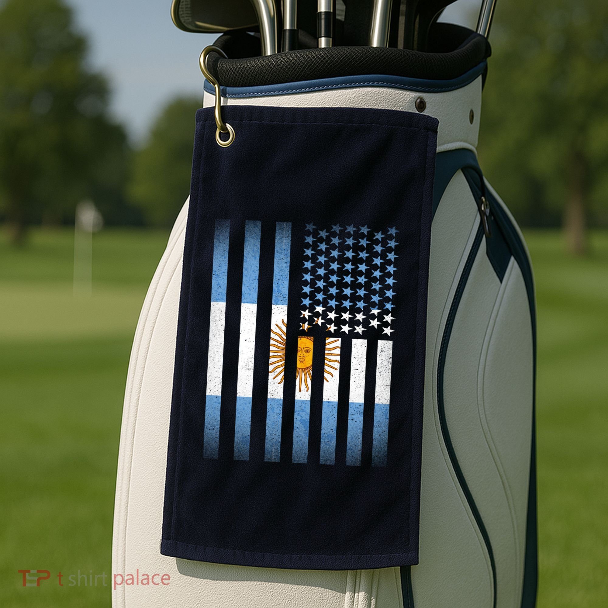 Argentina American Flag Golf Towel