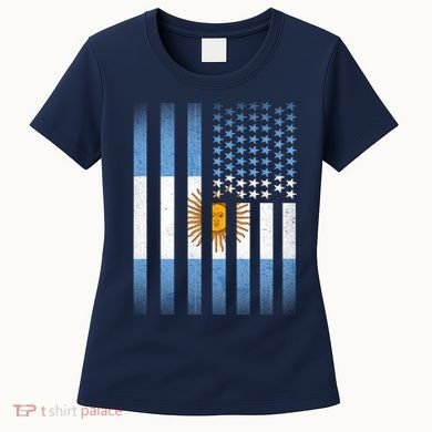 Argentina American Flag Women's T-Shirt