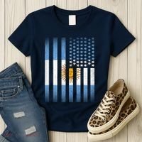 Argentina American Flag Women's T-Shirt thumb 3