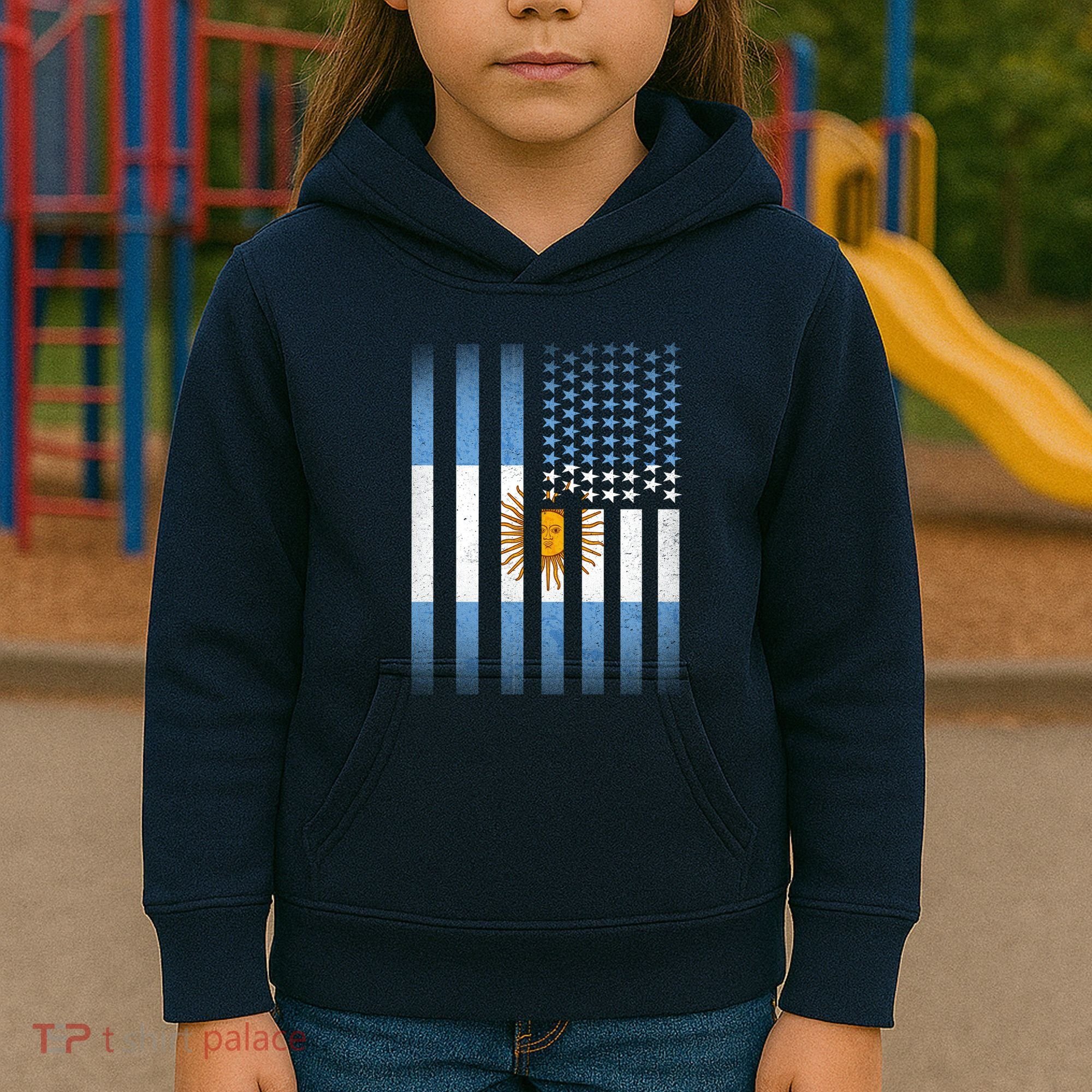 Argentina American Flag Kids Hoodie