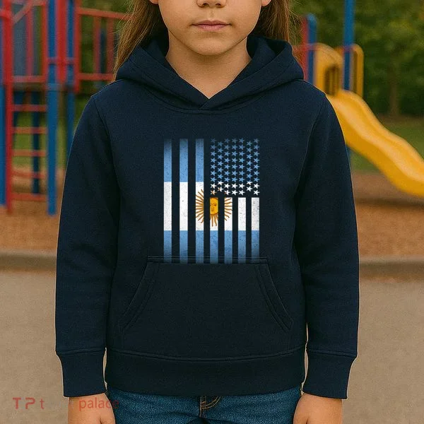 Argentina American Flag Kids Hoodie