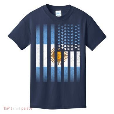 Argentina American Flag Kids T-Shirt