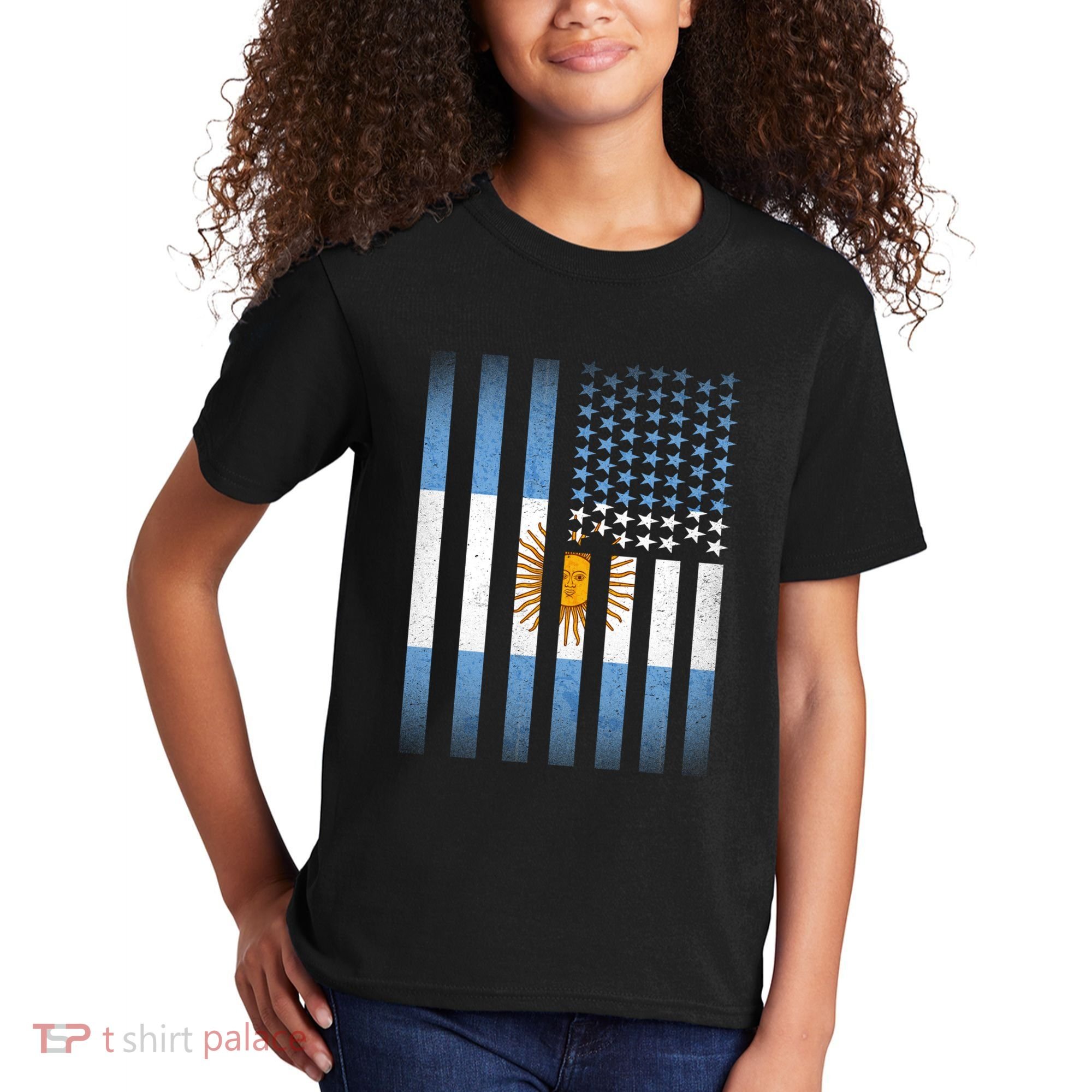 Argentina American Flag Kids T-Shirt
