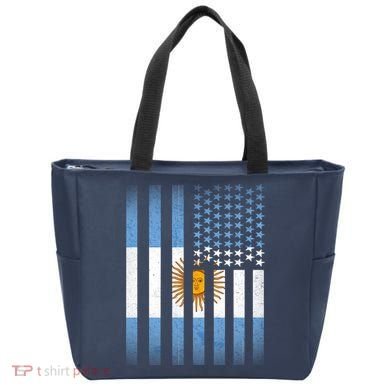 Argentina American Flag Tote Bag