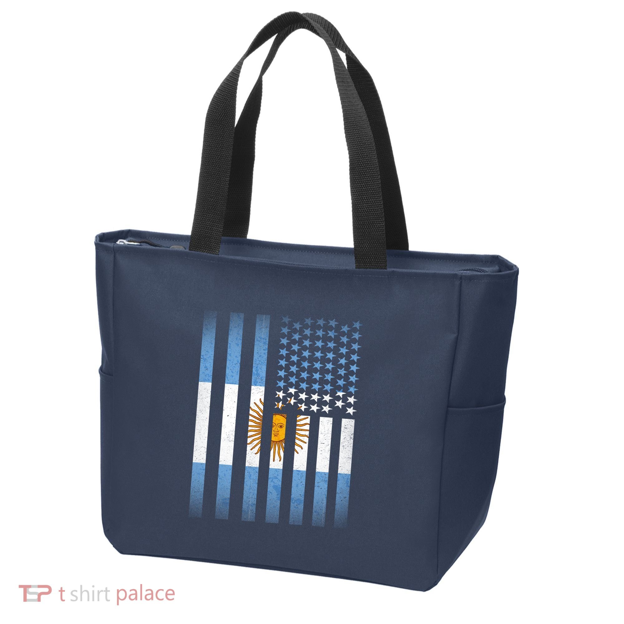 Argentina American Flag Tote Bag