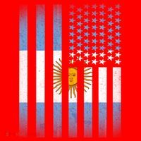 Argentina American Flag Santa Hat thumb 1