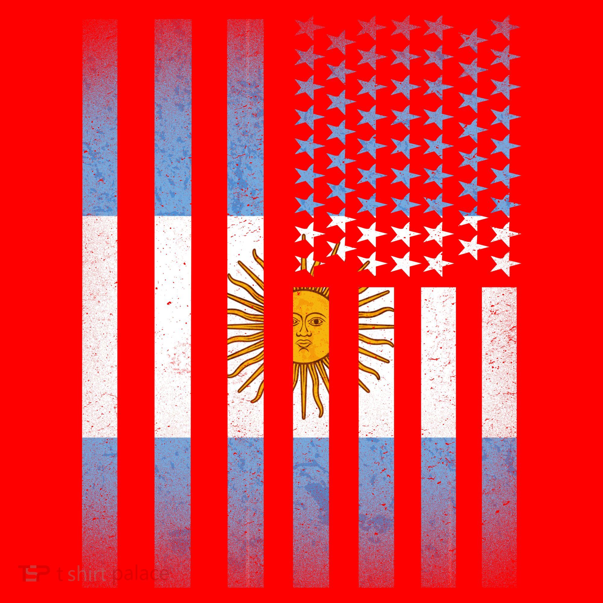 Argentina American Flag Santa Hat