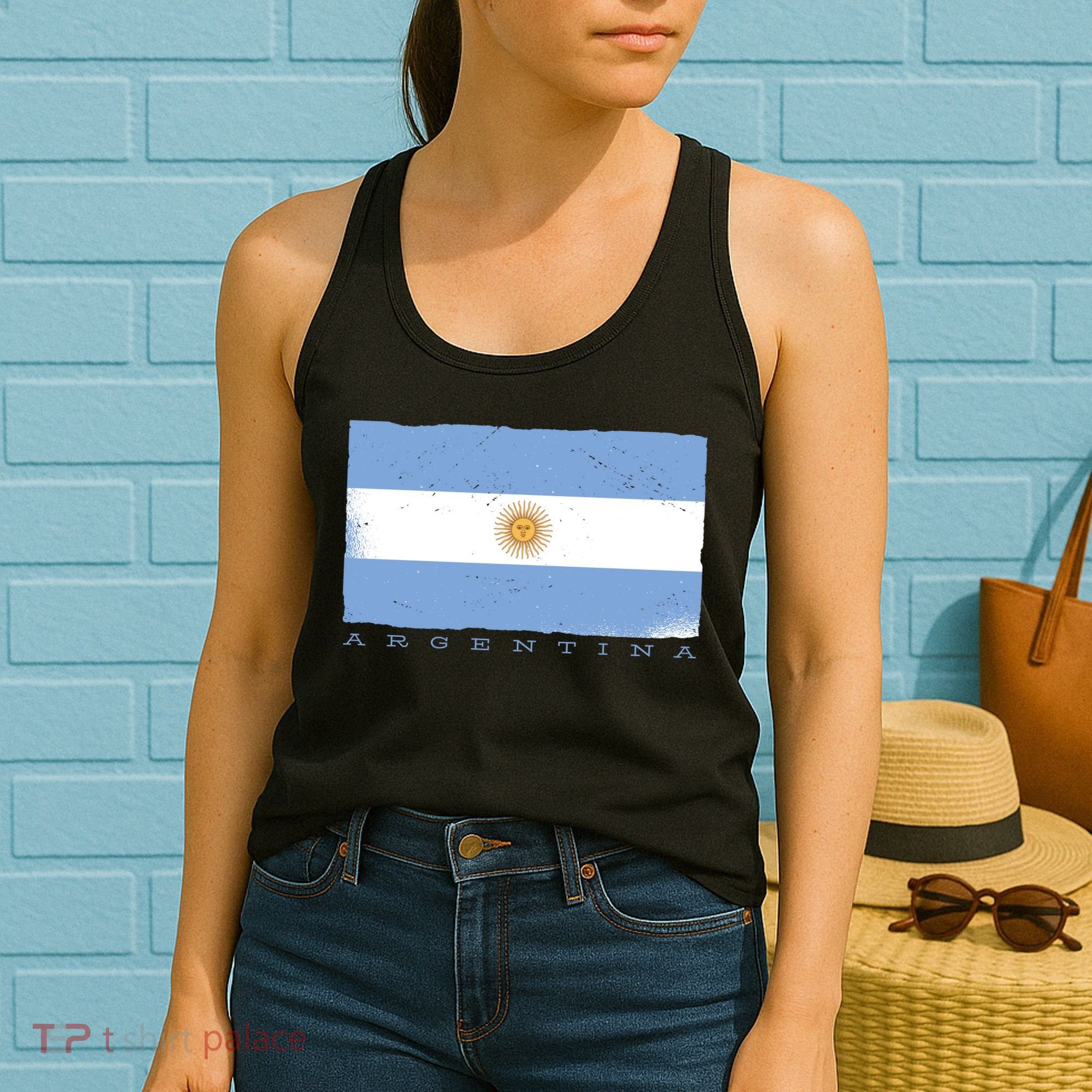 Argentina Flag Women's Tank Top