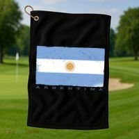 Argentina Flag Golf Towel thumb 1