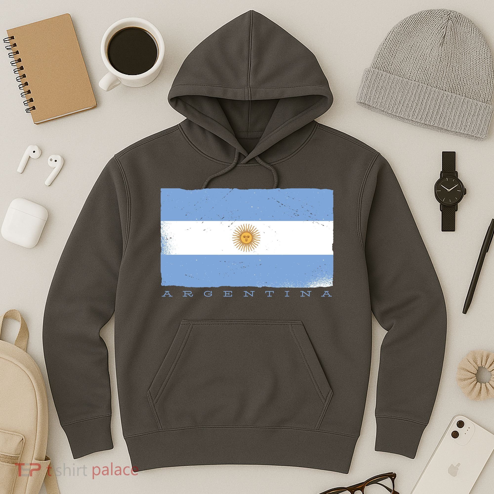 Argentina Flag Hoodie