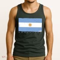 Argentina Flag Tank Top thumb 3