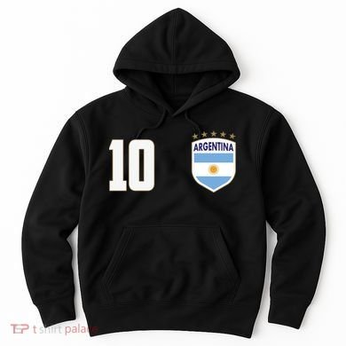 Argentina Flag Shield Logo Soccer World Cup Hoodie