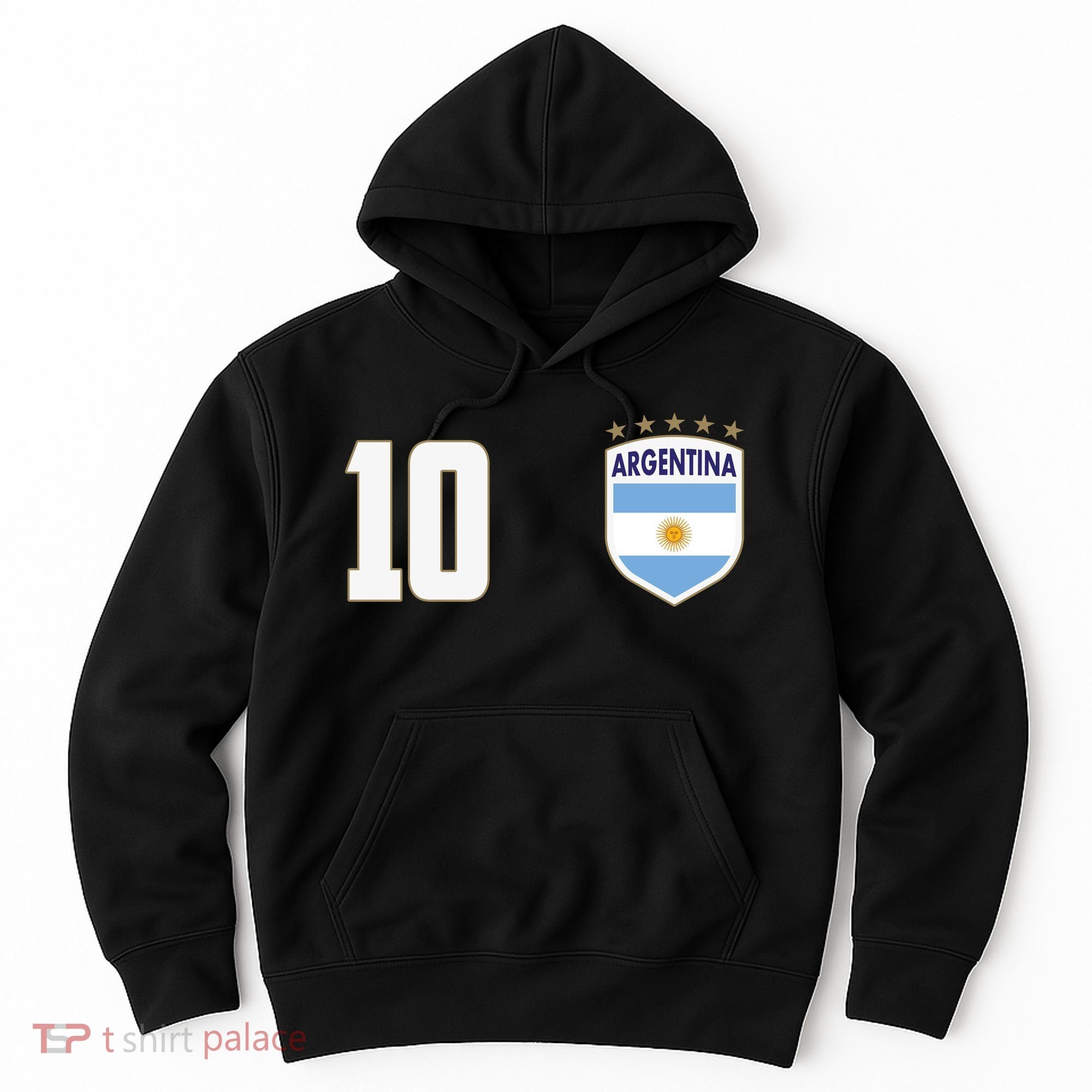 Argentina Flag Shield Logo Soccer World Cup Hoodie