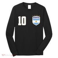 Argentina Flag Shield Logo Soccer World Cup Long Sleeve Shirt thumb 0