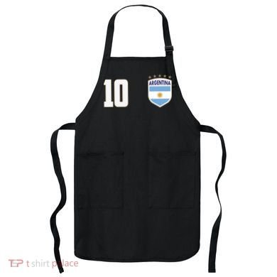 Argentina Flag Shield Logo Soccer World Cup Apron