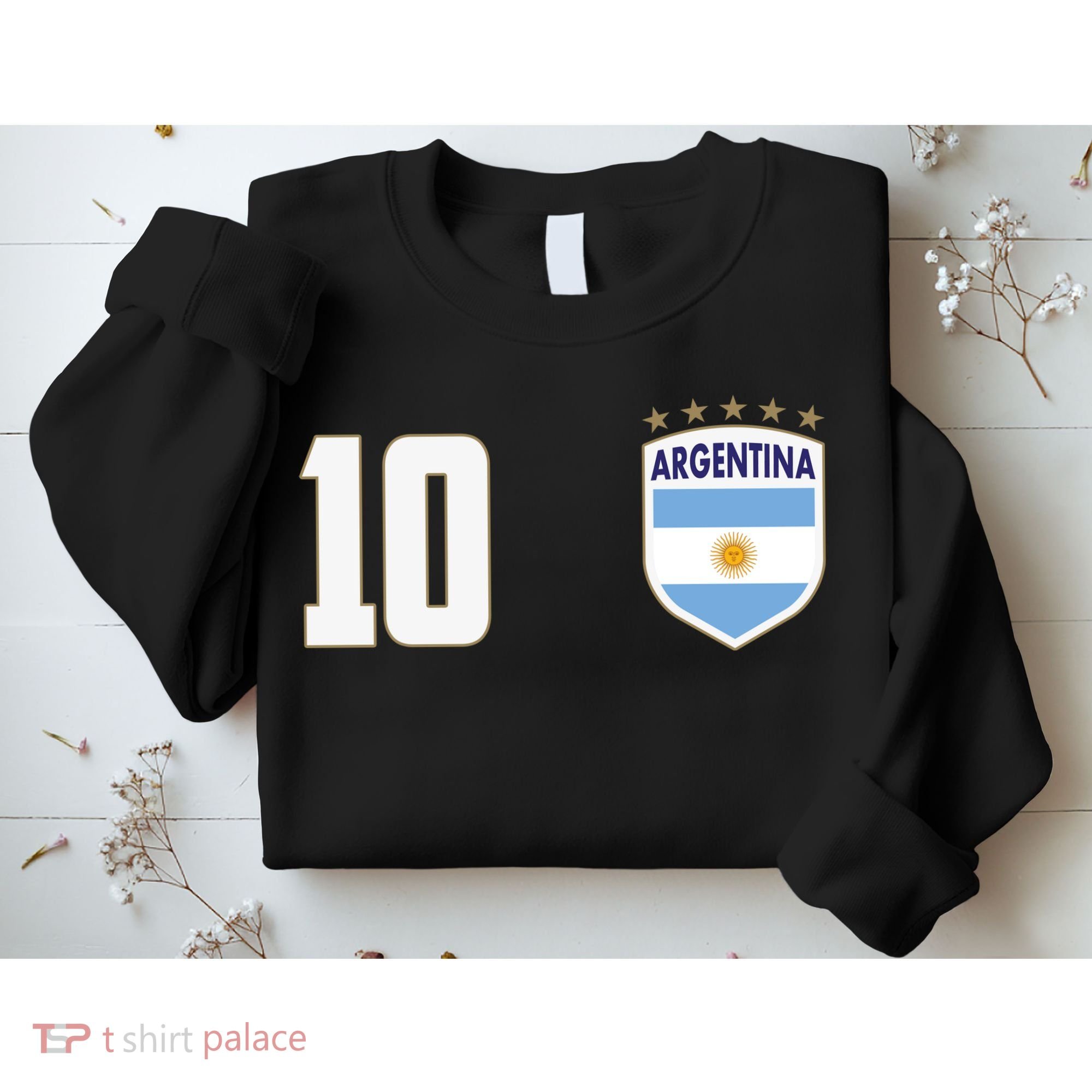 Argentina Flag Shield Logo Soccer World Cup Sweatshirt