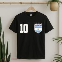Argentina Flag Shield Logo Soccer World Cup T-Shirt thumb 2
